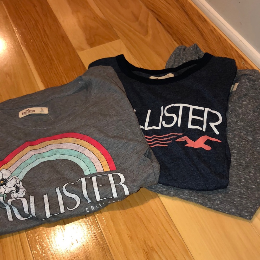 three hollister tees (variety)